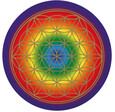 Aufkleber Blume des Lebens Chakra L,20,5 cm Aufkleber Blume des Lebens Chakra L,20,5 cm